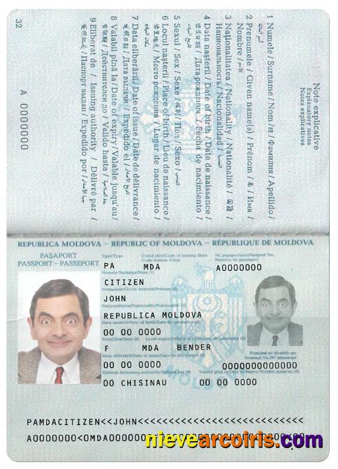 Moldova passport version 3